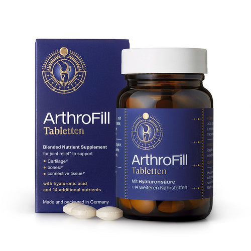 ArthroFill™ Tablets - Proven European Joint Relief - Vegan Hyaluronic Acid - Nutrient Complex - Support Active Movement Functions with 15 Vital Micronutrients - Made in Germany ArthroFillBuy Supplements Australia