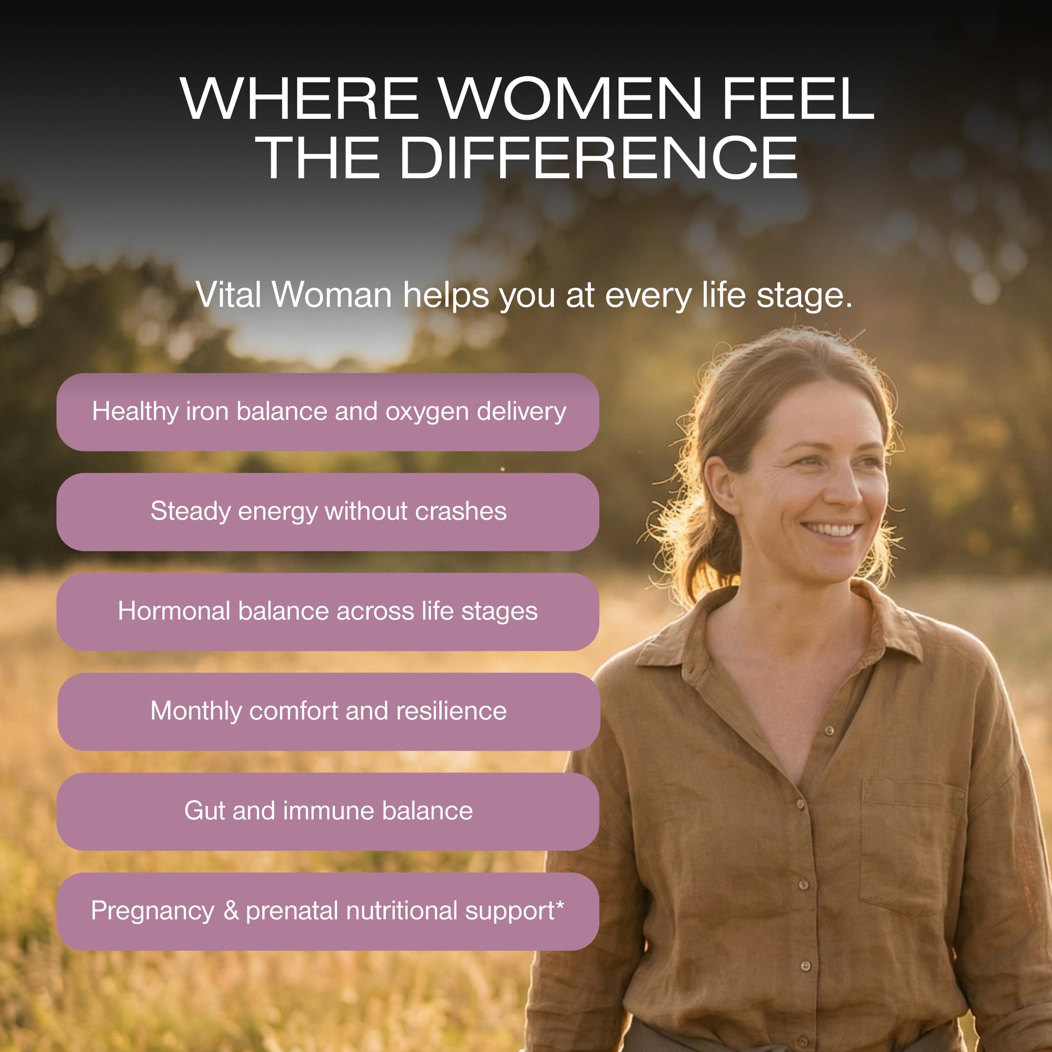 HUMAN NATURE Vital Woman Grass Fed Bison Organ Supplements for Women in Every Stage of Life, Multivitamin for Women with Iron and Effera Lactoferrin HUMAN NATUREBuy Supplements Australia
