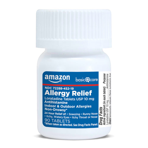 Amazon Basic Care Allergy Relief Loratadine Tablets 10 mg, 90 Count Amazon Basic Care buy supplements Au