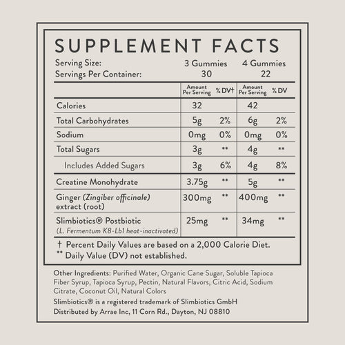 Arrae Tone Gummies – Creatine Monohydrate 5g for Women – Support Lean Muscle, Strength & Recovery – Hormone-Friendly Muscle Toning Supplement