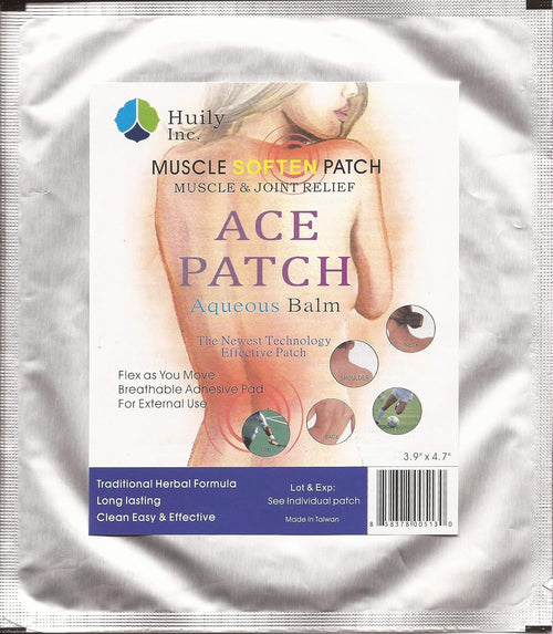 ACE Pain Relief Patch - Aqueous Balm 5 Count HuilyBuy Supplements Australia