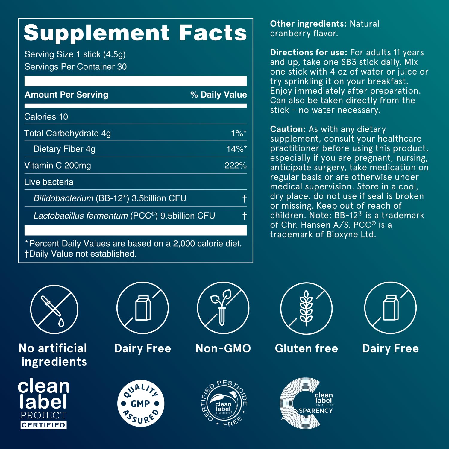 Puori Daily Probiotics & Prebiotics for Digetive & Gut Health - Immune Support Supplement with 13 Billion CFU & 4g Dietary Fiber - Shelf Stable for Bloating & Gas Relief