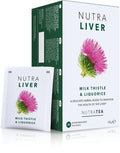 NUTRALIVER - Detox Tea for Liver Cleansing and Support - With Milk Thistle, Turmeric & Fennel - 20 Tea Bags - Herbal Tea by Nutra Tea