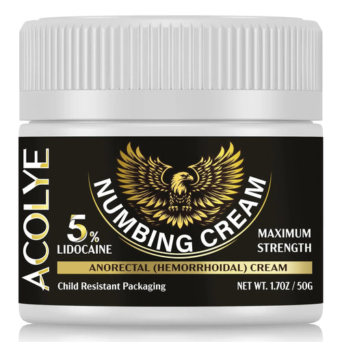 Acolye Numbing Cream Extra Strength: 5% Lidocaine Local Anesthetic- Long Lasting Extra Relief with Menthol Arnica and Emu Oil - Hemorrhoid Cream AcolyeBuy Supplements Australia