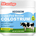 KEDISOM Grass-Fed Bovine Colostrum Supplement Powder - 60% High IgG 3000 mg for Gut Health, Immune Support - Easy to Mix Natural Liposomal