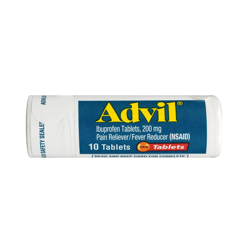 Advil Pain Reliever and Fever Reducer, Pain Relief Medicine with Ibuprofen 200mg for Headache, Backache, Menstrual Pain and Joint Pain Relief - 10 Coated Tablets AdvilBuy Supplements Australia