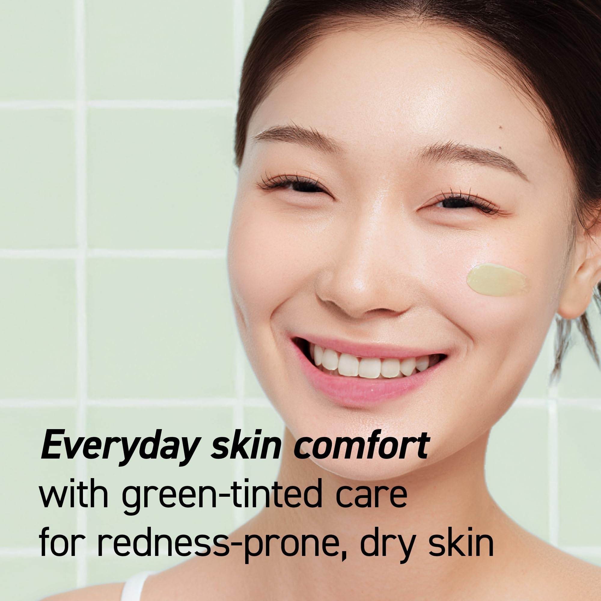 IVOSKIN Cica Redness Relief Treatment Cream, Soothing & Hydrating Green Correcting Moisturizer with Madecassoside, Helps Repair Skin Barrier for Sensitive Skin