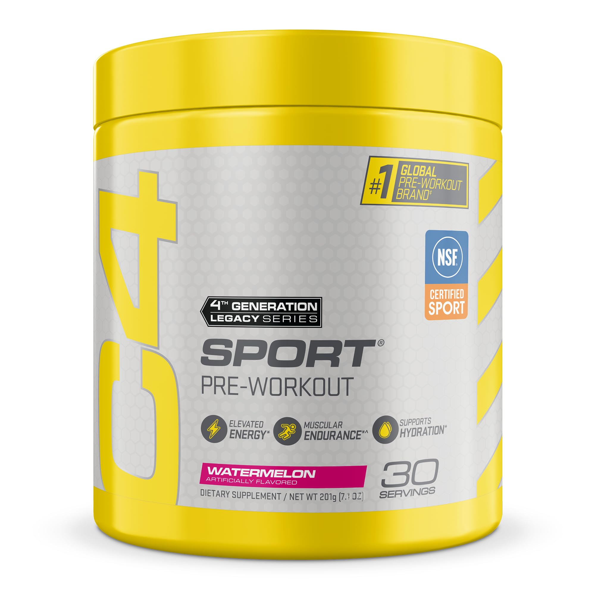 Cellucor C4 Sport Pre Workout Powder Watermelon - NSF Certified for Sport + Preworkout Energy Supplement for Men & Women - 135mg Caffeine +
