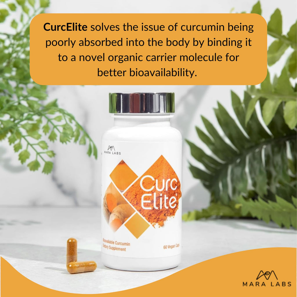 Mara Labs CurcElite Curcumin | Turmeric Extract 95% Curcuminoids | Vegan, No Fillers, and Non-GMO | 60 Vegan Capsules BrocEliteBuy Supplements Australia