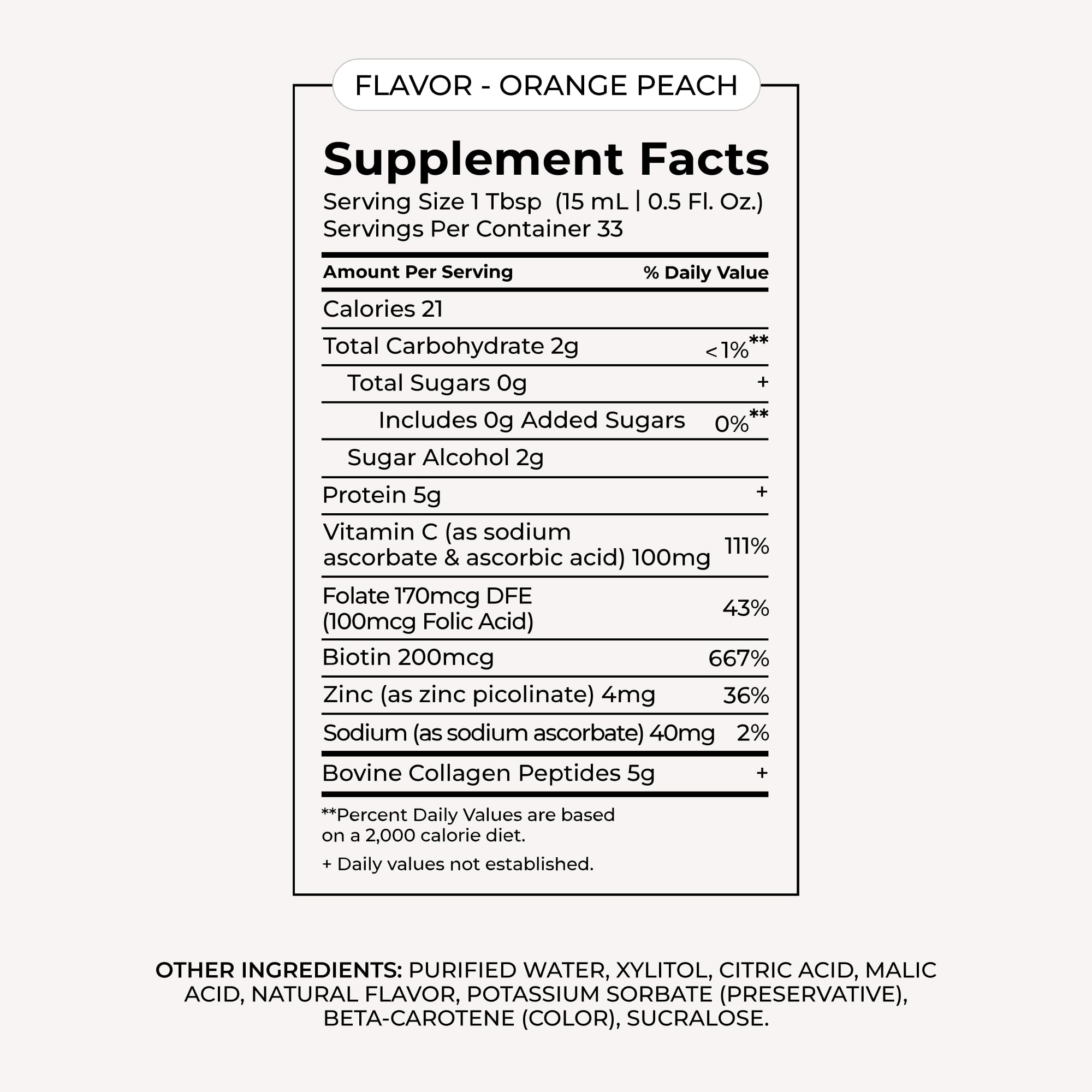 MAËLYS Collagen + BIOTIN Supercharged Liquid Collagen - Drinkable Hydrolyzed Type I & III Collagen Supplement with Biotin, Vitamin C, Zinc & Folic Acid