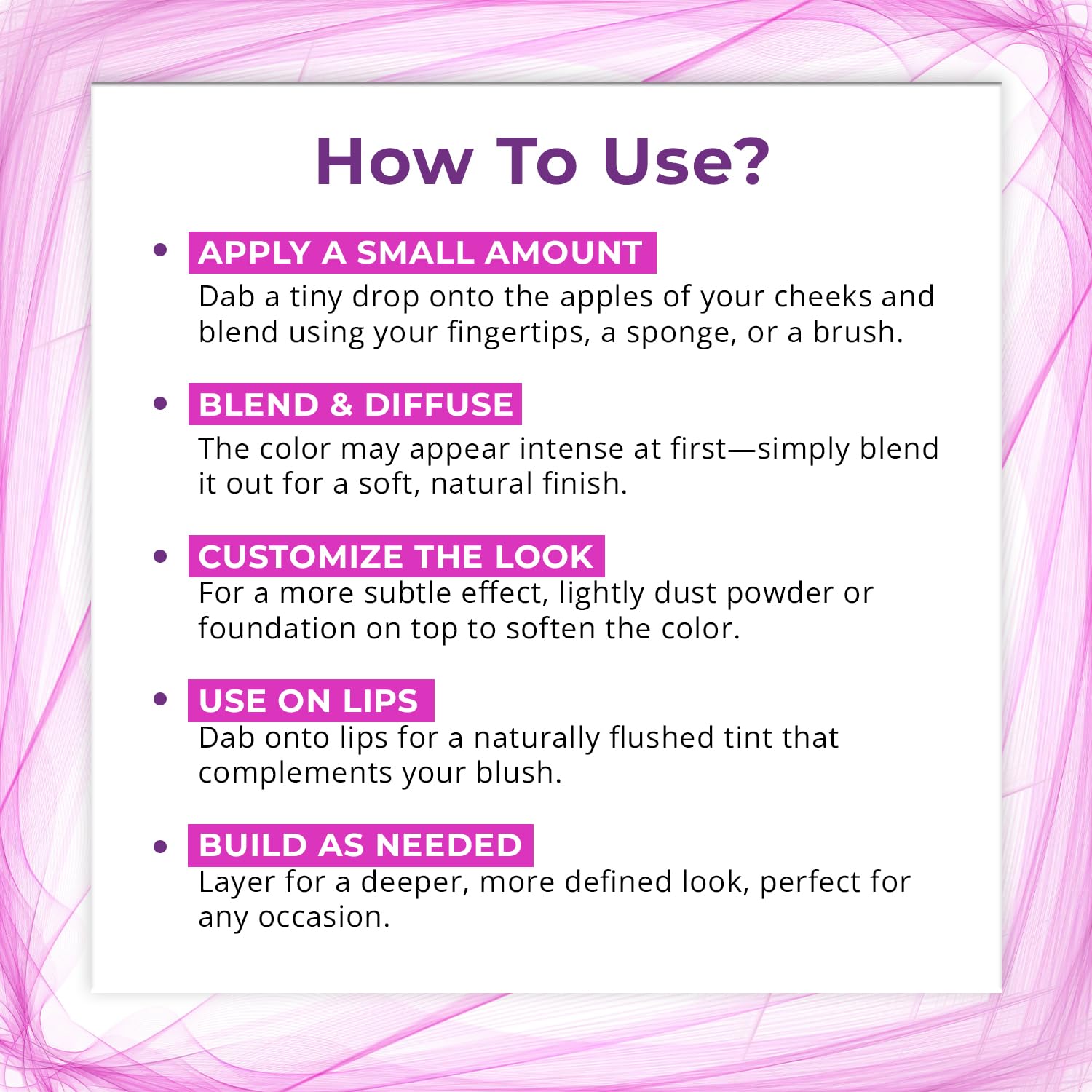 Ashunta Sheriff Beauty Thermal Blush Oil Serum - pH Reactive Liquid Cheek & Lip Stain - Natural & Clean Makeup for Every Skin Tone - Long Lasting for All-Day Wear