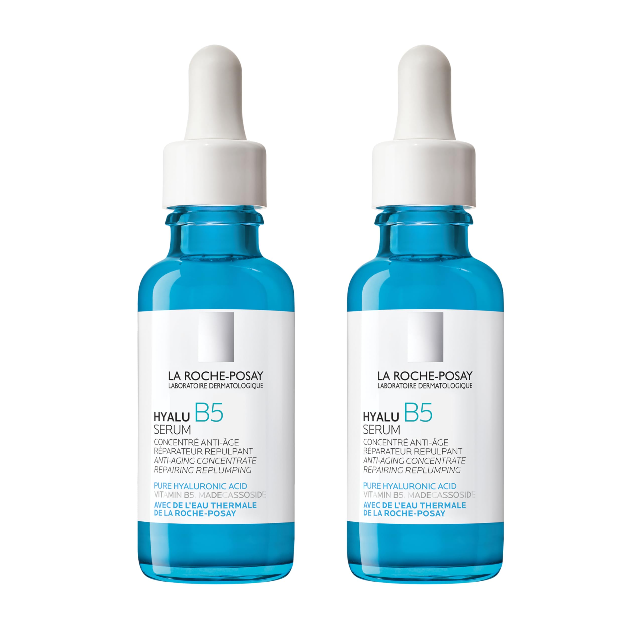 La Roche-Posay Hyalu B5 Suractivated Hyaluronic Acid Serum for Face, Vitamin B5 + Hyaluronic Acid + Glycerin, Hydrating Serum Visibly Plumps Skin,