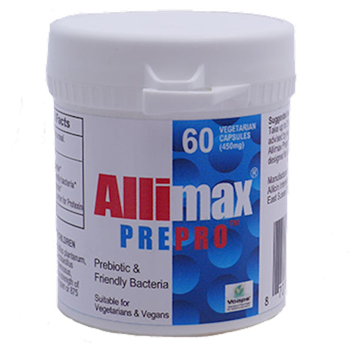 ALLIMAX Pre Pro - 60 Caps. Stabilized allicin Plus prebiotics, probiotics and Digestive enzymes. ALLIMAXBuy Supplements Australia