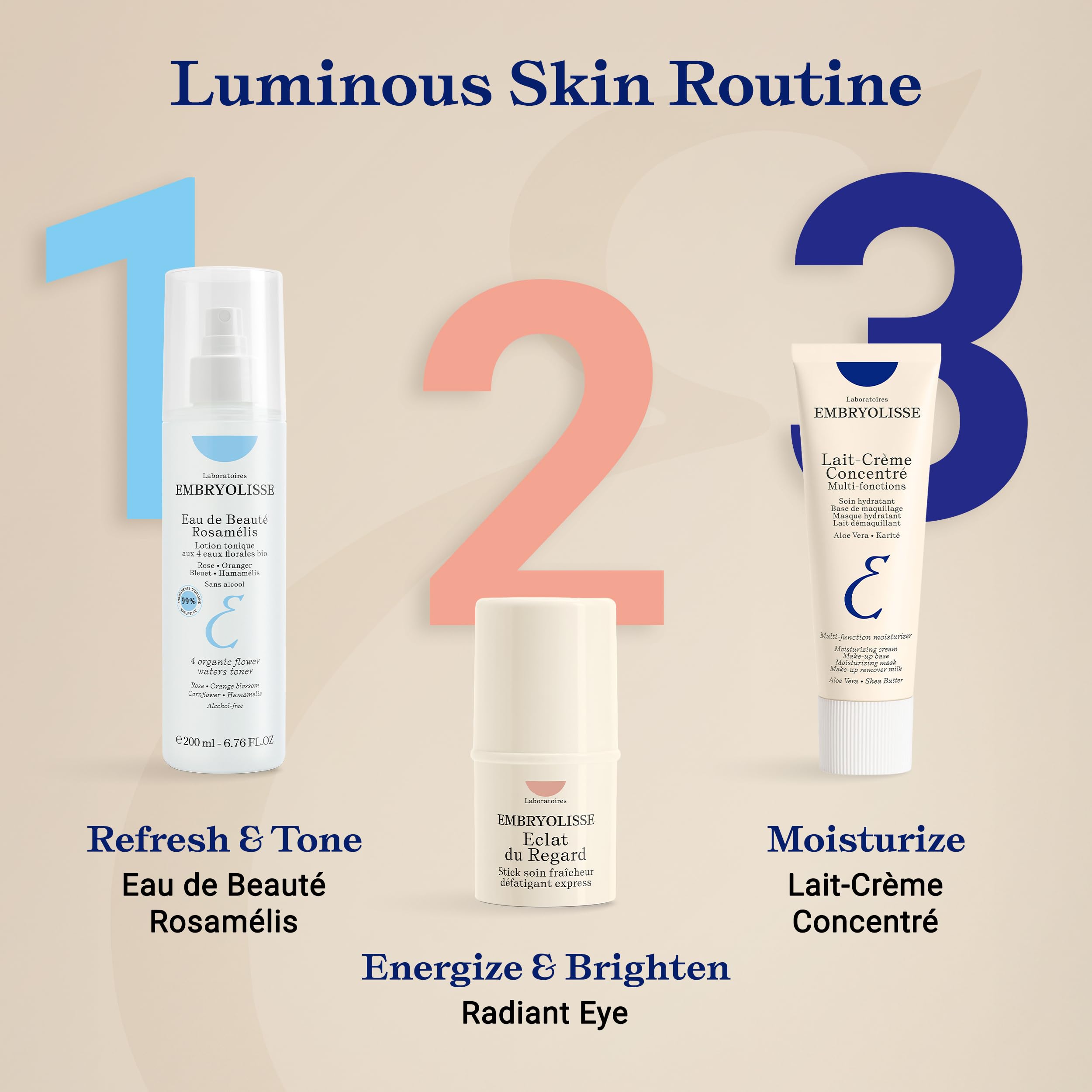 Embryolisse Lait-Crème Concentré, Multifunction Daily Face Moisturizer and Makeup Primer, Suitable for All Skin Types. French Face Cream With Shea Butter & Aloe Vera. Travel Size EmbryolisseBuy Supplements Australia