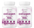 Micro Ingredients 2 Pack Multi Collagen Pills for Women & Men, 480 Capsules | Type I, II, III, V, X | Hydrolyzed Protein Peptides with Biotin,