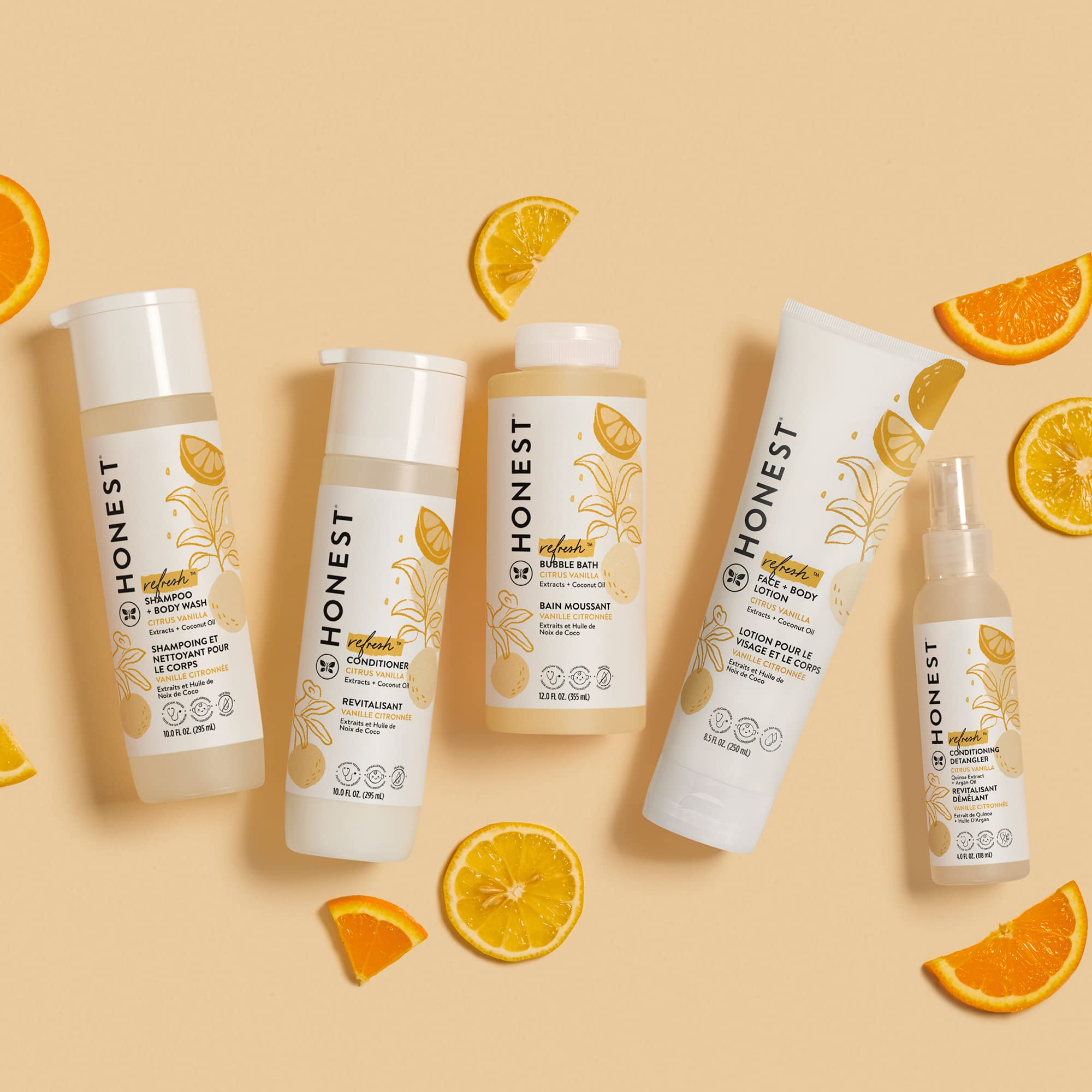 The Honest Company Conditioning Hair Detangler, Tear-Free, Hypoallergenic, Leave-In Conditioner and Fortifying Spray