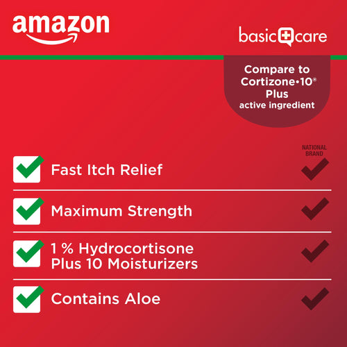 Amazon Basic Care Hydrocortisone 1% Anti-Itch Cream, White, 2 Ounce (Pack of 1) Amazon Basic Care buy supplements Au