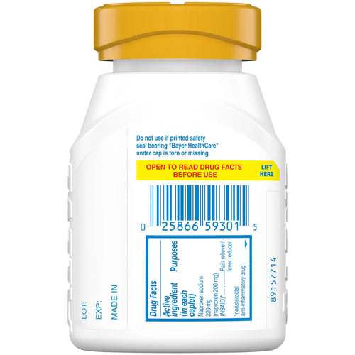Aleve Pain Reliever & Fever Reducer Naproxen Sodium Caplets, Body Pain Relief, 270 Count AleveBuy Supplements Australia