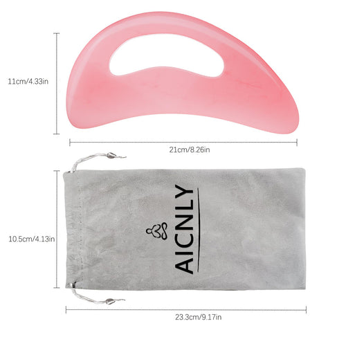 AICNLY Large Gua Sha Massage Tool, Lymphatic Drainage Massager, Muscle Scraping Massage Tools, Body Sculpting Anti Cellulite Tools for Man and Women (Pink) AICNLY buy supplements Au