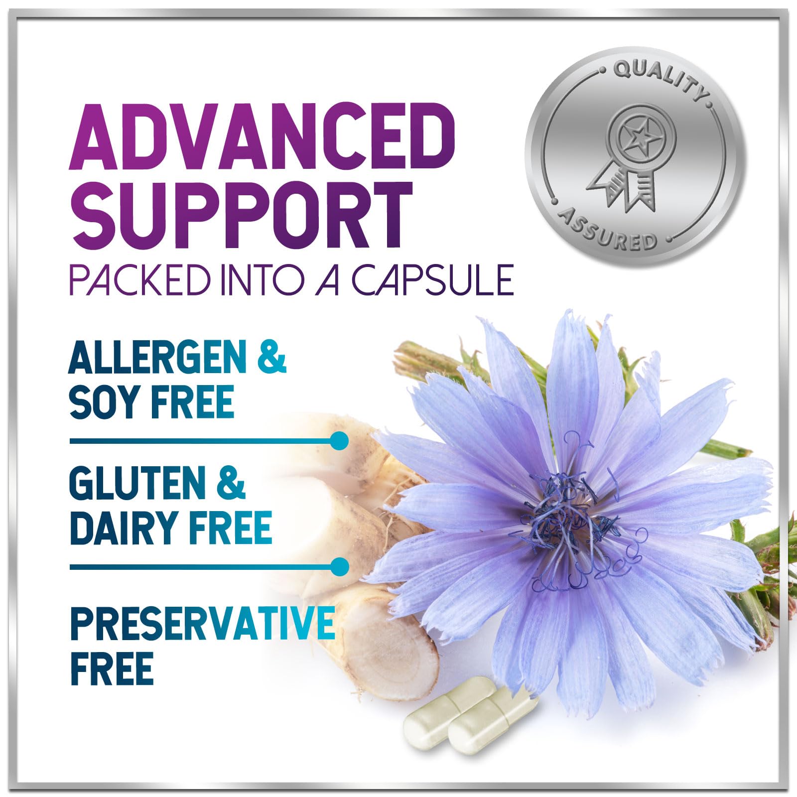 Akkermansia Probiotic - 2 Billion AFU per Serving - Best Strain Production Support with Prebiotic Fiber for Natural Digestive & Gut Health