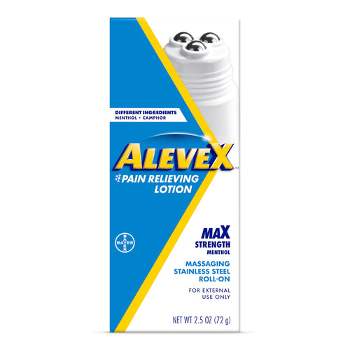 AleveX Topical Pain Relief Lotion with Rollerball Applicator - Long Lasting Arthritis and Muscle Pain Relief, 2.5 oz AleveBuy Supplements Australia