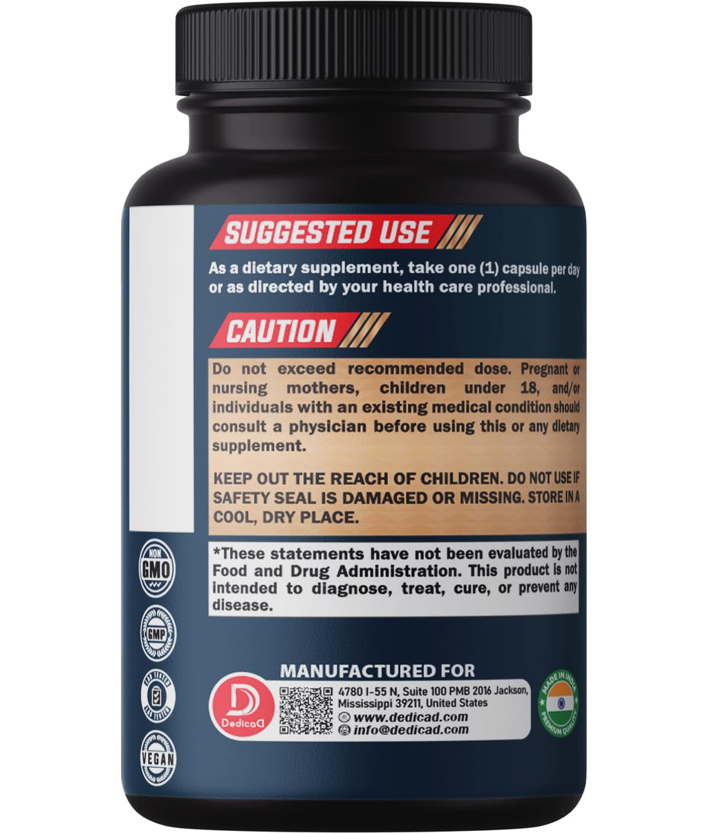DEDICAD 12in1 Wormwood Black Walnut Clove Capsules - Immune, and Mood Support - 3 Month Supply - 90 Vegan Capsules DEDICADBuy Supplements Australia