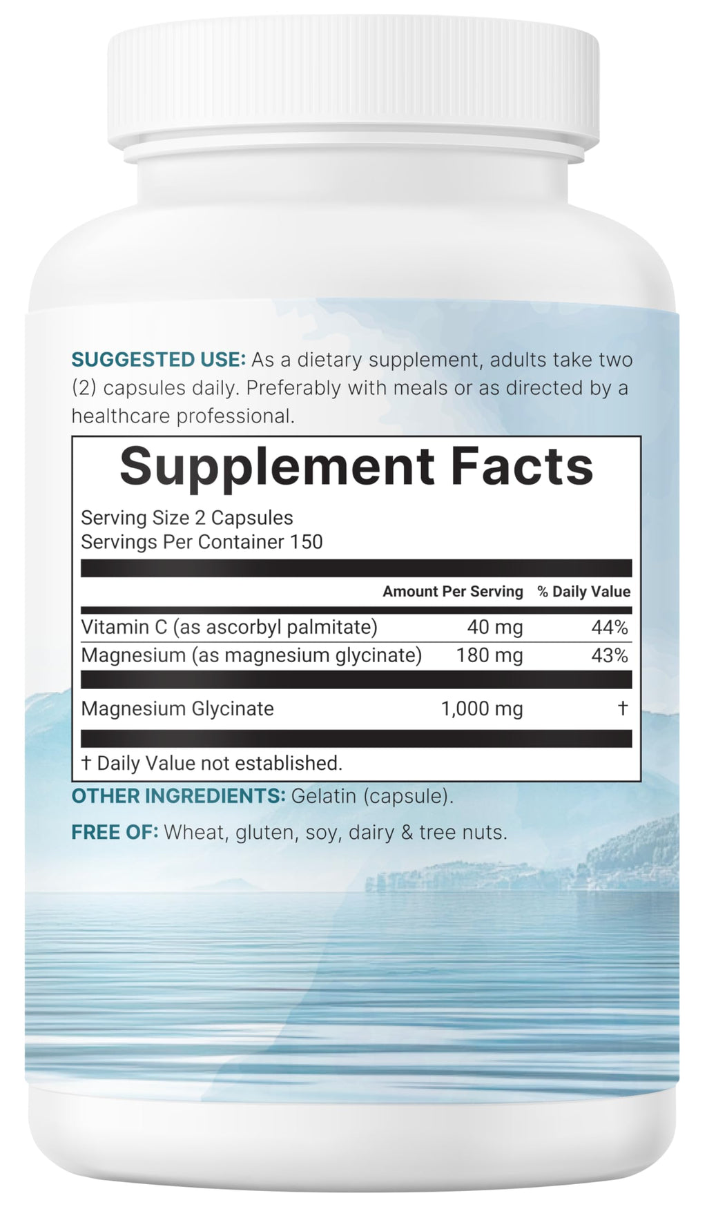 Pure Magnesium Glycinate 1,000mg, 300 Capsules | 100% Chelated for Max Absorption | Enhanced with Vitamin C | Only Uses Active Ingredients Micro IngredientsBuy Supplements Australia