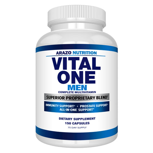 Arazo Nutrition Vital One Multivitamin for Men – Daily Wholefood Supplement - 150 Vegan Arazo NutritionBuy Supplements Australia