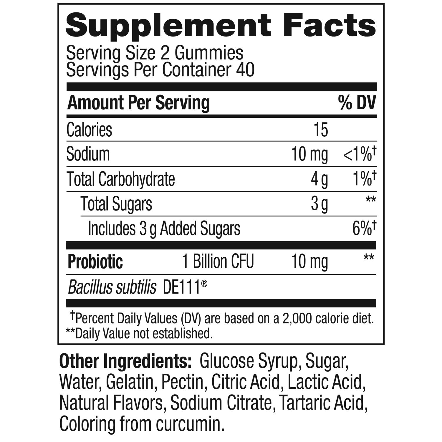 OLLY Probiotic Gummy,1 Billion CFUs,Immune and Digestive Support,Chewable Probiotic Supplement,Mango,80 Count (Pack of 2)