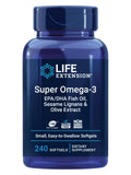 Life Extension Super Omega-3 EPA/DHA Fish Oil, Sesame Lignans & Olive Extract – Heart Health, Brain Health, Inflammation Health Support, Gluten-Free,