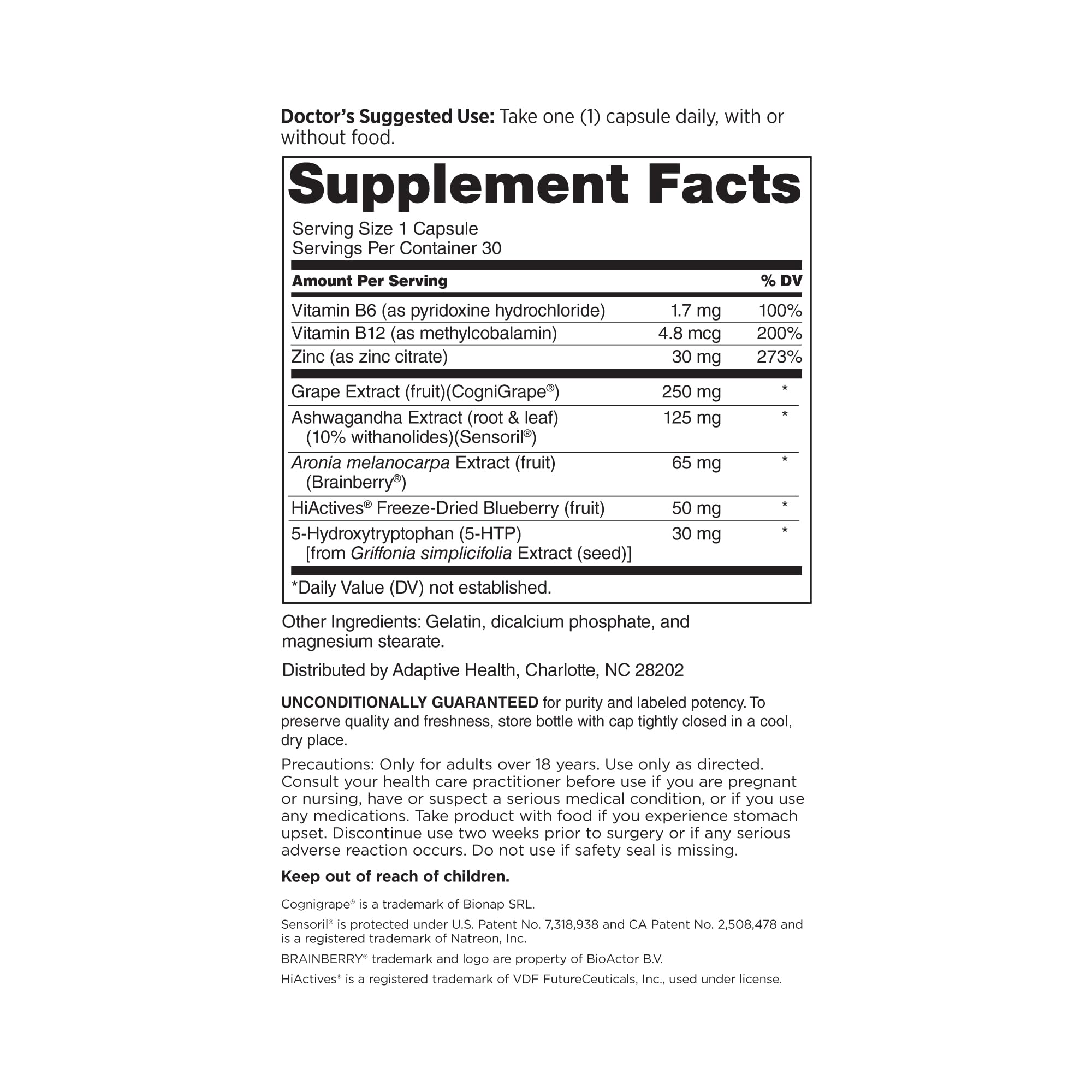 DOCTORS' PREFERRED Mindful Advantage Brain Supplements for Memory and Focus - Boost Memory, Mental Sharpness, Recall & Concentration - 30 Count DOCTORS' PREFERREDBuy Supplements Australia