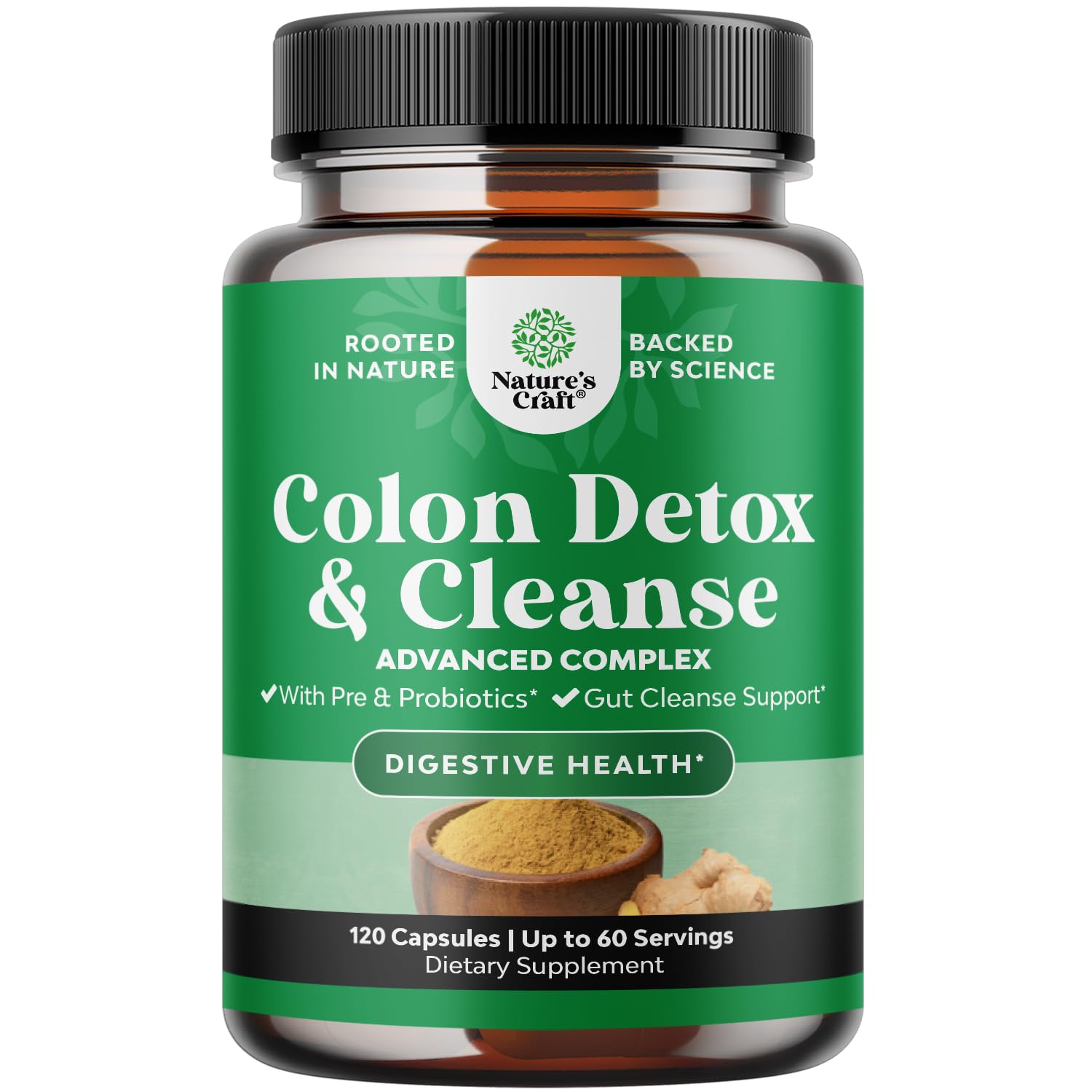Herbal Colon Cleanse for Women & Men - 15 Day Gut Cleanse Detox for Women & Men with Senna Leaf Cascara Sagrada & Psyllium Husk for Fasting Acting Relief