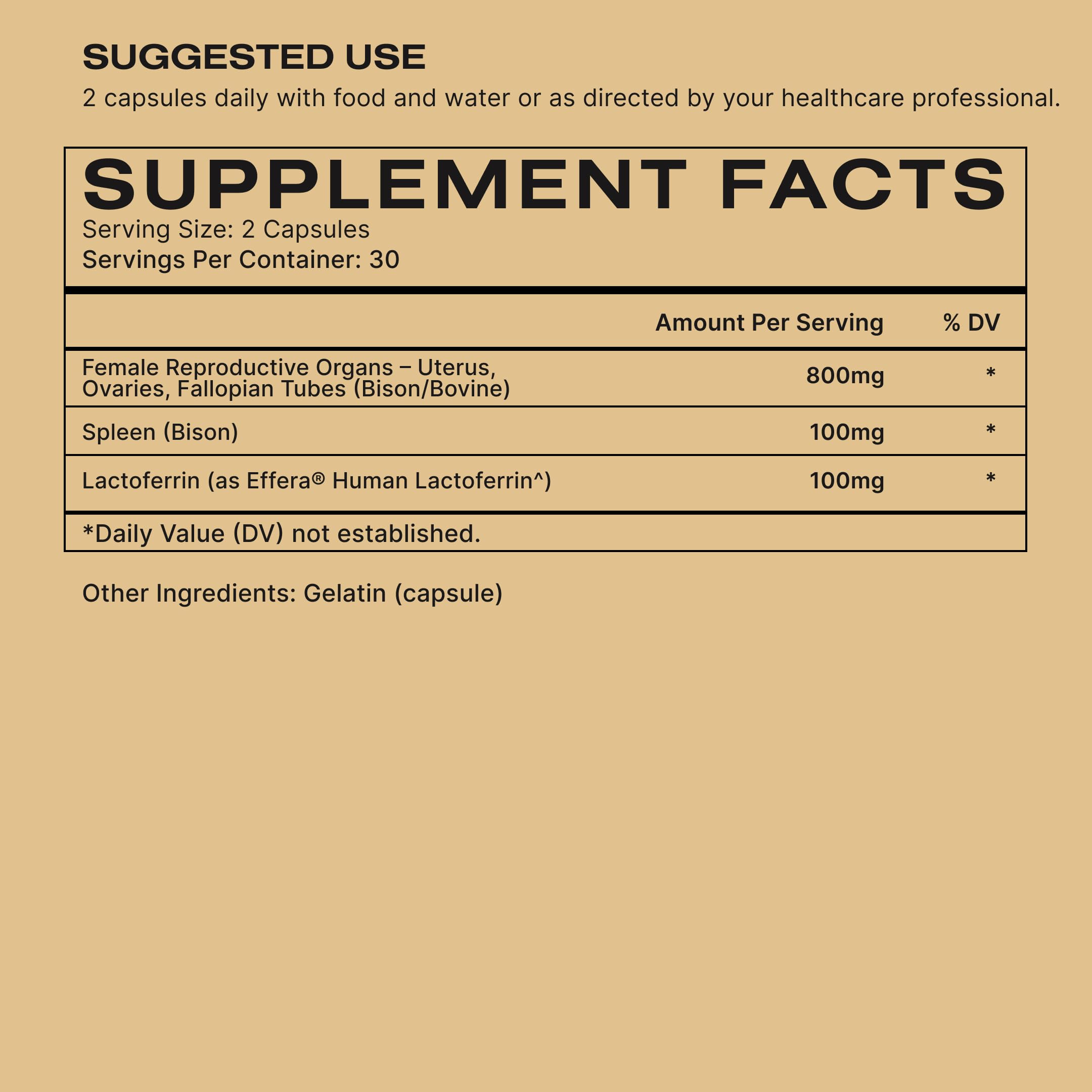 HUMAN NATURE Vital Woman Grass Fed Bison Organ Supplements for Women in Every Stage of Life, Multivitamin for Women with Iron and Effera Lactoferrin HUMAN NATUREBuy Supplements Australia