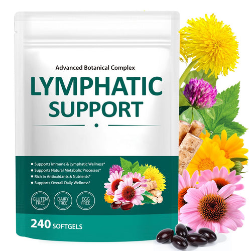 Alstaky Lymphatic Drainage Supplement - 240 Softgels, with Echinacea, Dandelion, and Burdock, Promotes Healthy Circulation & Fluid Balance, Lymph System Support Supplement for Women & Men Alstaky buy supplements Au