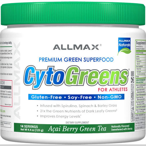 ALLMAX Naturals CytoGreens Super Greens Powder, Premium Green Superfood with Greens, Superfoods, Daily Greens Supplement, Acai Berry Green Tea, 14 Servings ALLMAXBuy Supplements Australia