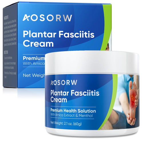 AOSORW Plantar Fasciitis Relief Cream - Natural Herbal Formula for Foot, Heel Spur, Ankle, Leg & Hand Discomfort - Premium Health Care Products - 60g (Pack of 1) AOSORWBuy Supplements Australia