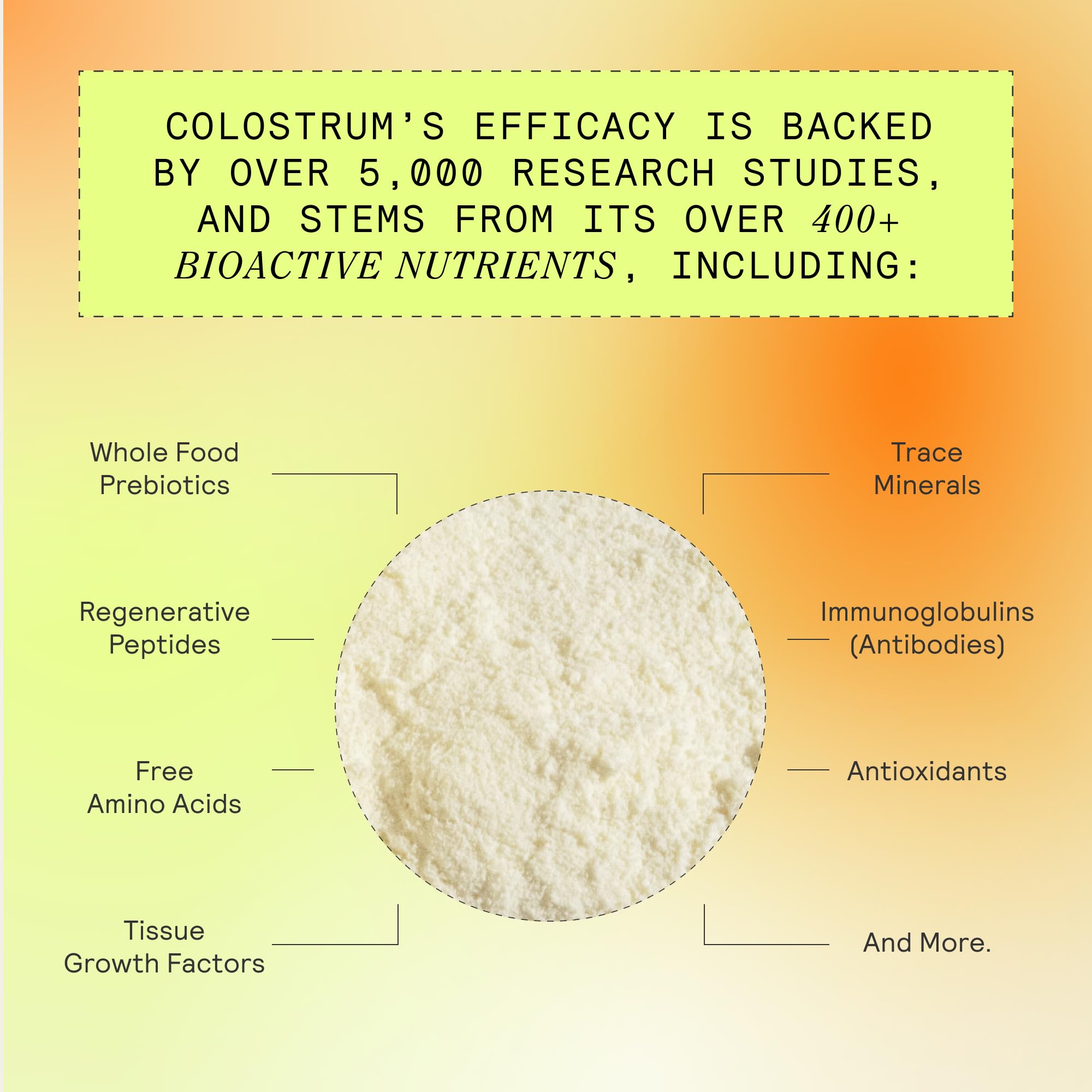 ARMRA Colostrum Powder | Unflavored | Gut Health & Bloating | Skin & Hair | Immunity | Keto, Gluten & Fat-Free | 30 Servings