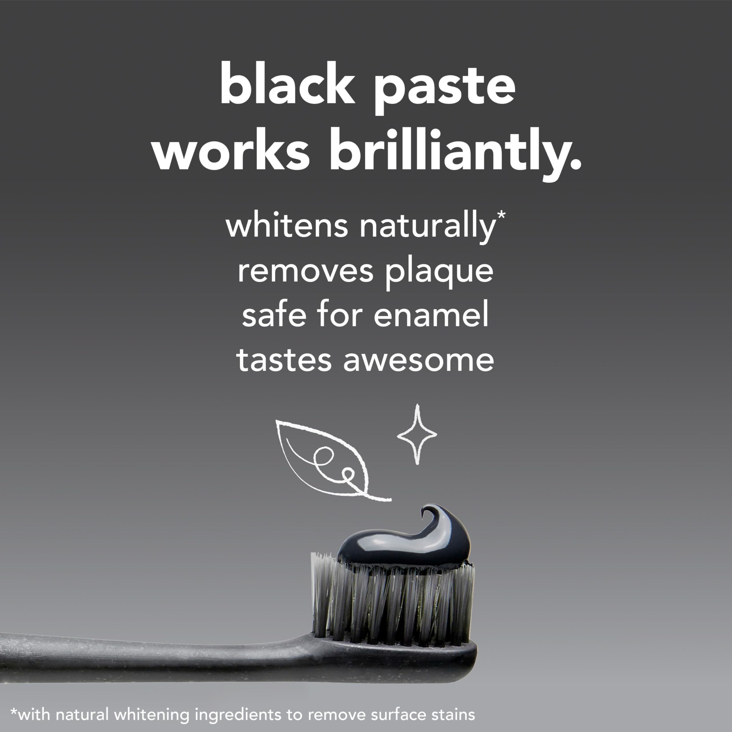 hello Epic Whitening Charcoal Fluoride Free Toothpaste, Activated Charcoal Toothpaste with Coconut Oil, Whitens Teeth Naturally, SLS Free
