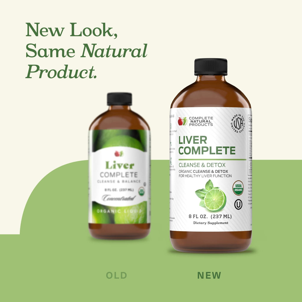 Liver Complete Liquid 8 oz - Organic Liver Cleanse Detox Formula, Herbal Support for High Enzymes with Milk Thistle Dandelion Chanca Piedra, Easy Absorbing