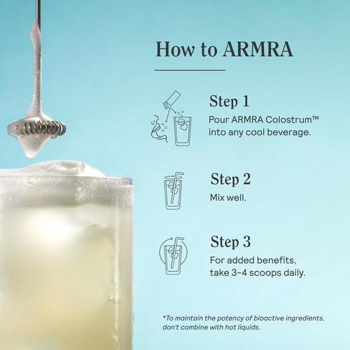 ARMRA Colostrum Powder | Unflavored | Gut Health & Bloating | Skin & Hair | Immunity | Keto, Gluten & Fat-Free | 30 Servings