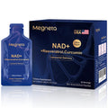 MEGNETA Liposomal NAD+ Supplement with Resveratrol, Anti-Aging, Energy Boost & Cellular Health Support, 15.2 fl. oz NAD Liquid for Men & Women (30 Pouch)