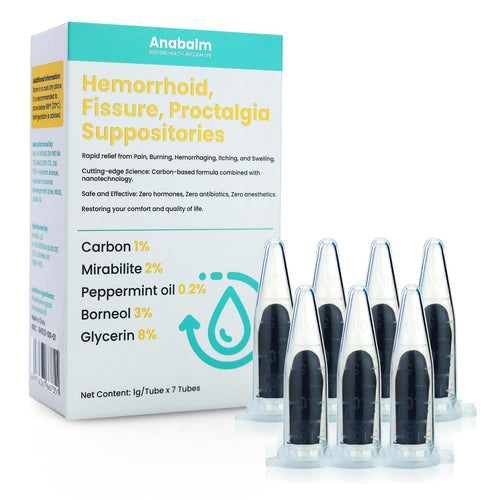 anabalm Hemorrhoid Treatment Suppositories, Natural Fissure Treatment for Anus Relief of Proctalgia, Pain, Itching, Swelling or Itch Discomfort - 7 Count anabalmBuy Supplements Australia