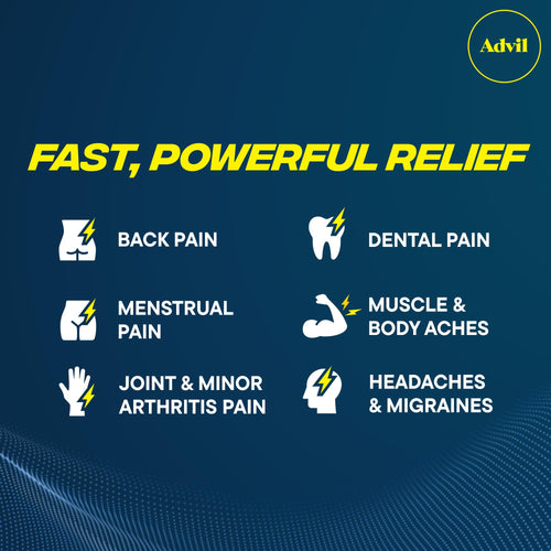 Advil Dual Action Back Pain Caplets Delivers 125mg Ibuprofen and 250mg Acetaminophen Per Dose for 8 Hours of Back Pain Relief - 144 Count Advil buy supplements Au