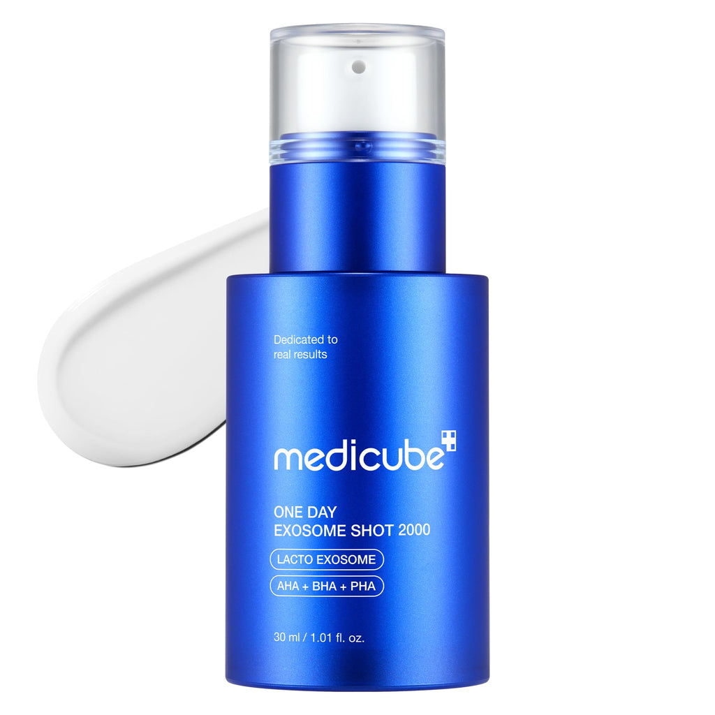 medicube Exosome Shot Zero 2,000 PPM Spicule Facial Serum | Liquid Skin Booster Serum | Exosome, AHA+BHA+PHA | Pore Care, Dead Skin Cells,
