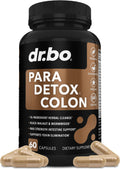 Colon Cleanse Pills Body Detox - Intestinal Guard Cleanser for Stomach - Natural Weight Flush Cleaner Supplement Complex, Women Men Kids, Herbal Wormwood