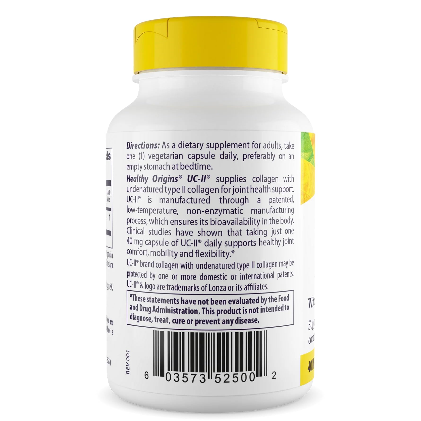 Healthy Origins UC-II 40 mg, 120 Veggie Capsules - Featuring Clinically Studied Undenatured Type II Collagen - Supports Joint Comfort, Mobility & Flexibility