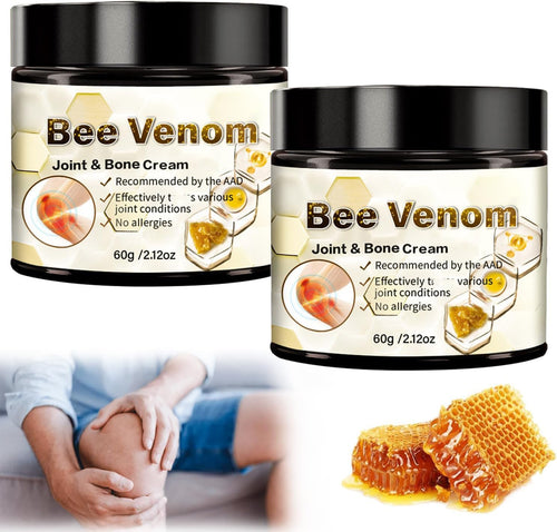 ArthroEase Bee Venom Arthritis Cream, Joint & Muscle Soothing Bee Venom Cream, Professional Bee Venom Joint Cream, Bee Venom Joint Gel - Specially for for Back, Neck, Hands, Knee (2 Bottle) LmoyBuy Supplements Australia