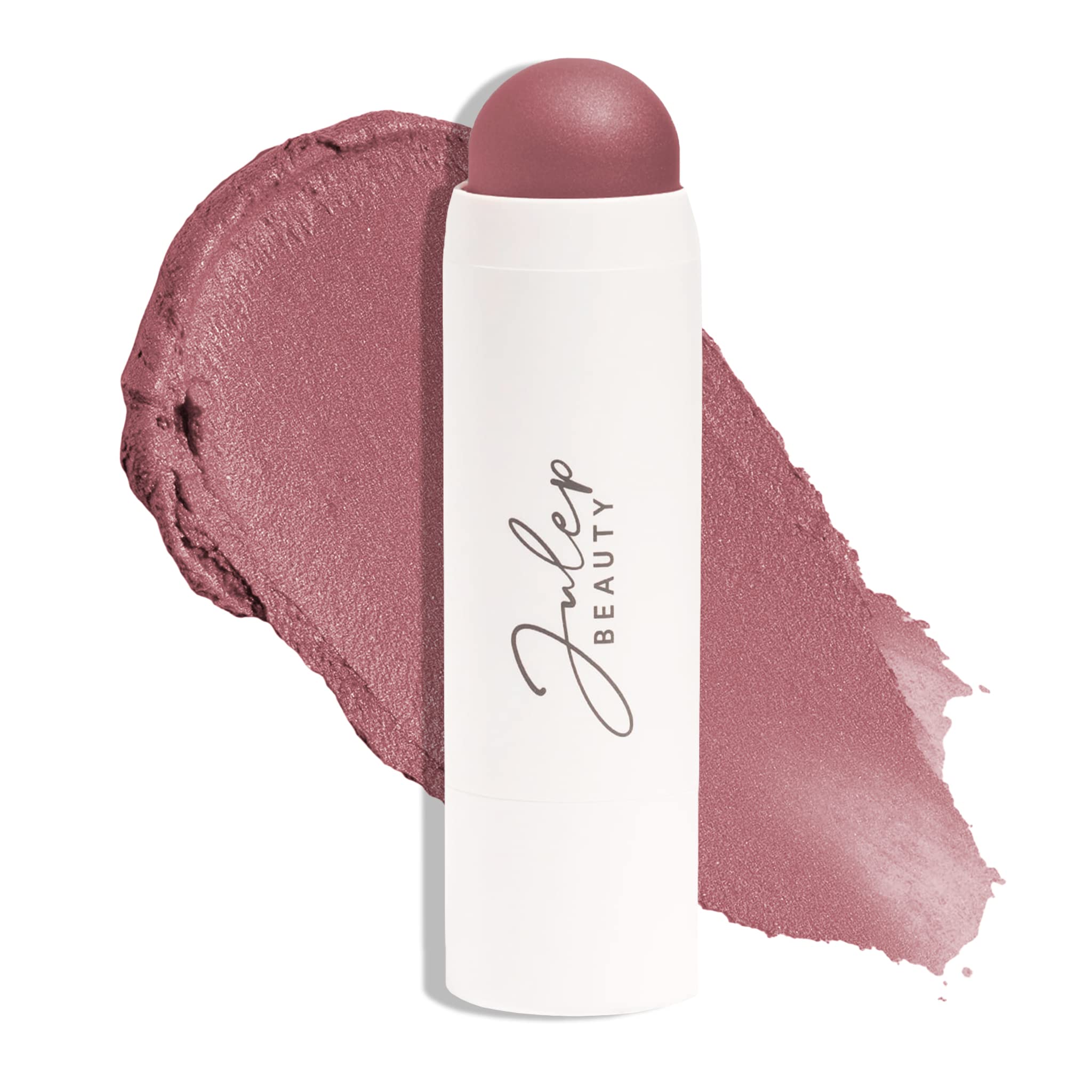 Julep Skip The Brush Cream to Powder Blush Stick - Muted Mauve - 2-in-1 Cream Blush and Lip Color Stick - Blendable Cheek Formula, No Brush Required, Cruelty-Free,