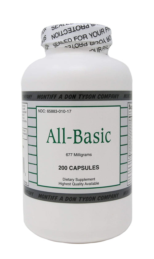 All Basic 677 mg 200 Capsules MontiffBuy Supplements Australia