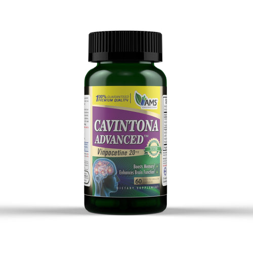 America Medic & Science Cavintona Advanced Supplement – Vinpocetine 20mg for Memory, Recall & Brain Health – Supports Cognitive Function, Focus, Mental Clarity & Blood Flow – 60 Capsules America Medic & ScienceBuy Supplements Australia